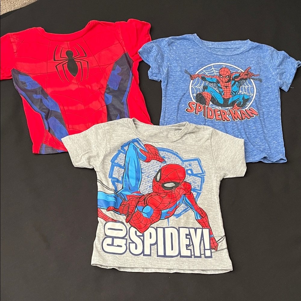 Marvel Gray and Blue Spider-Man Tee